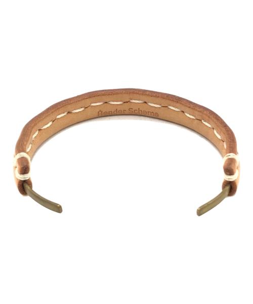 HENDER SCHEME（エンダースキーマ）Hender Scheme (エンダースキーマ) レザーバングル ベージュの古着・服飾アイテム