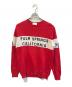 P.M.D.S.（ピーエムディーエス）の古着「クルーネックコットンニット」｜レッド