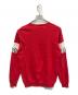 P.M.D.S. (ピーエムディーエス) クルーネックコットンニット レッド サイズ:L：5000円