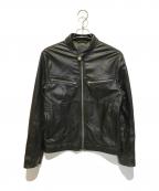 G-STAR RAWジースターロゥ）の古着「RE LEATHER BIKER JKT　D01639 3468 990」｜ブラック