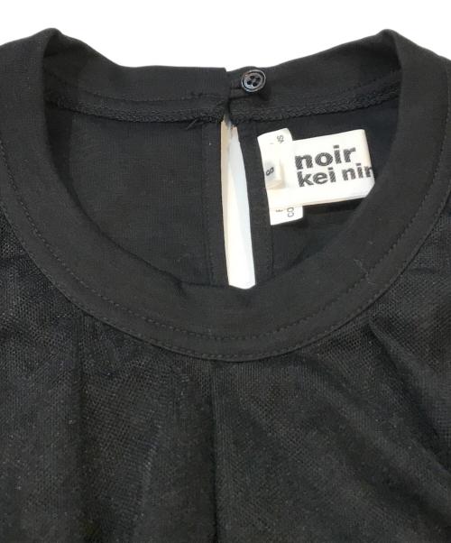 noir kei ninomiya（ノワール ケイ ニノミヤ）noir kei ninomiya (ノワール ケイ ニノミヤ) ナイロンチュールカットソー ブラック サイズ:Sの古着・服飾アイテム