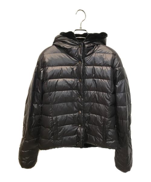 Sinequanone（シネカノン）Sinequanone (シネカノン) リバーシブルダウンジャケット ブラック サイズ:38 未使用品の古着・服飾アイテム