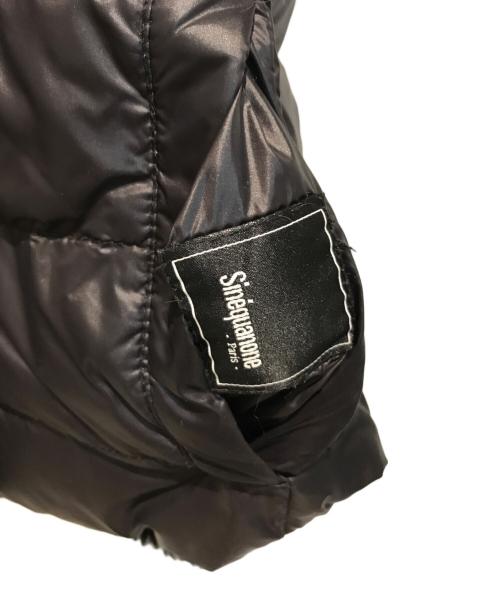 Sinequanone（シネカノン）Sinequanone (シネカノン) リバーシブルダウンジャケット ブラック サイズ:38 未使用品の古着・服飾アイテム