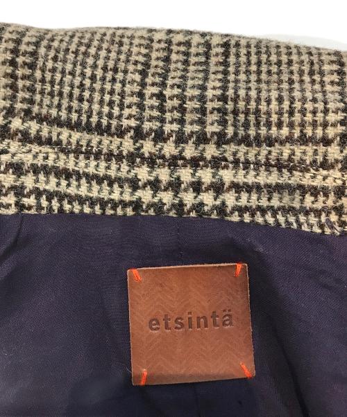 etsinta（エシンタ）etsinta (エシンタ) ツイードリメイクジャケット　TYZ1022307A0013 ブラック×グレー サイズ:FREEの古着・服飾アイテム