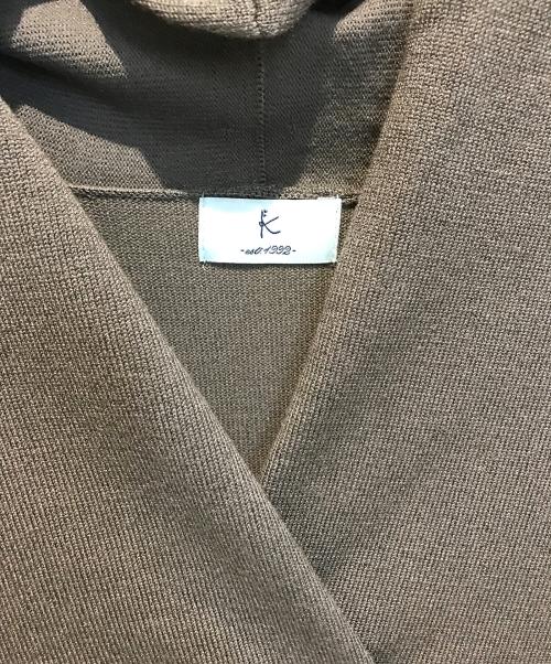 KUMIKYOKU（クミキョク）KUMIKYOKU (クミキョク) Vネックニットワンピース　OPW2CA0935 グレー サイズ:S 未使用品の古着・服飾アイテム