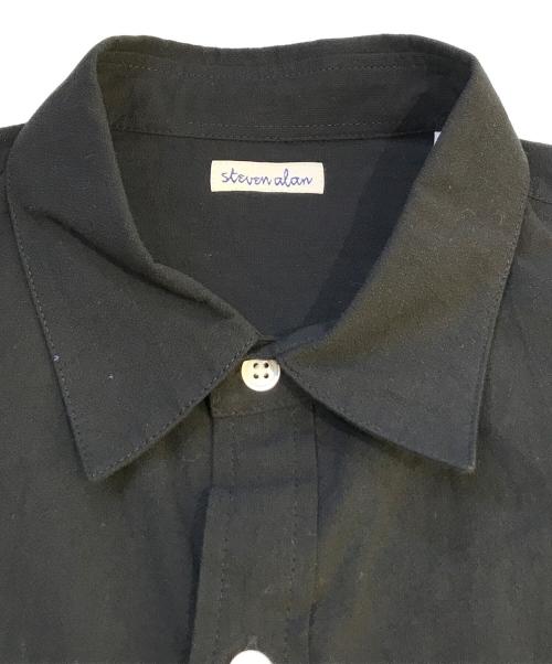 STEVEN ALAN（スティーブンアラン）STEVEN ALAN (スティーブンアラン) コットンボイルコードレーンシャツ　81162180373 ブラック サイズ:Mの古着・服飾アイテム