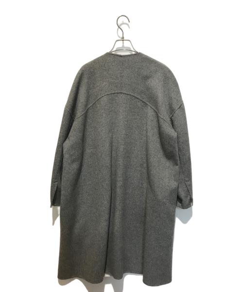ENFOLD（エンフォルド）ENFOLD (エンフォルド) ノーカラーコート　300FA130-1620 グレー サイズ:Sの古着・服飾アイテム