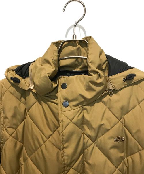 LACOSTE（ラコステ）LACOSTE (ラコステ) ダイヤキルティングスタンドカラージャケット　BH165EL ベージュ サイズ:Sの古着・服飾アイテム