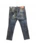 DSQUARED2 (ディースクエアード) ダメージ加工ペイントデニムパンツ インディゴ サイズ:M：4000円