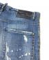 中古・古着 DSQUARED2 (ディースクエアード) ダメージ加工ペイントデニムパンツ　S74LB0423 S30342 インディゴ サイズ:L：10000円