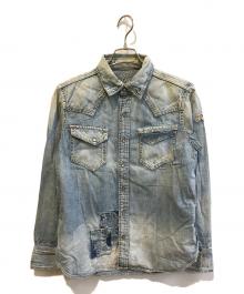 TMT（ティーエムティー）の古着「デニムウエスタンシャツ　TSH-S1304」｜インディゴ