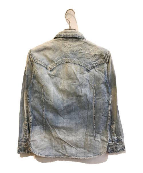 TMT（ティーエムティー）TMT (ティーエムティー) デニムウエスタンシャツ　TSH-S1304 インディゴ サイズ:Mの古着・服飾アイテム