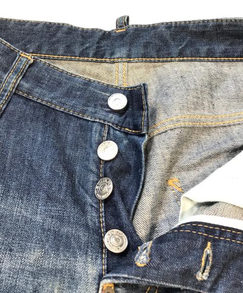 DSQUARED2（ディースクエアード）DSQUARED2 (ディースクエアード) バイカーデニムパンツ インディゴ サイズ:46の古着・服飾アイテム