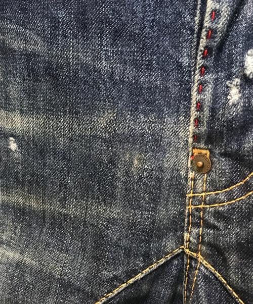 DSQUARED2（ディースクエアード）DSQUARED2 (ディースクエアード) バイカーデニムパンツ インディゴ サイズ:46の古着・服飾アイテム