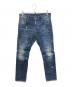 DSQUARED2（ディースクエアード）の古着「バイカーデニムパンツ」｜インディゴ