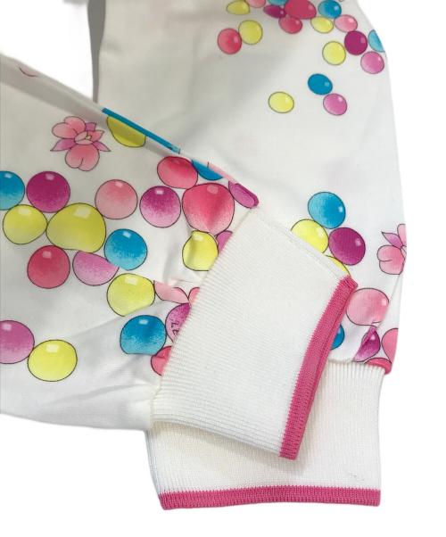 LEONARD SPORT（レオナール スポーツ）LEONARD SPORT (レオナール スポーツ) バルーン柄ポロシャツ ホワイト サイズ:40の古着・服飾アイテム