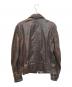 DIESEL (ディーゼル) ラムレザージャケット ブラウン サイズ:XL：8000円