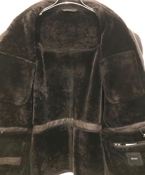 BOSS HUGO BOSS（ボス ヒューゴボス）BOSS HUGO BOSS (ボス ヒューゴボス) ムートンジャケット ブラウン サイズ:XLの古着・服飾アイテム