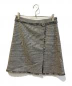 MSGMエムエスジーエム）の古着「チェックスカート　MGM82SK106BK」｜グレー
