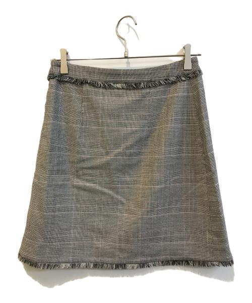 MSGM（エムエスジーエム）MSGM (エムエスジーエム) チェックスカート　MGM82SK106BK グレー サイズ:Lの古着・服飾アイテム