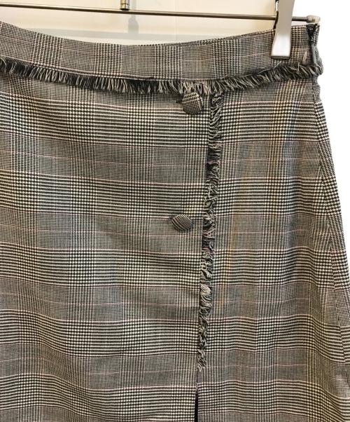 MSGM（エムエスジーエム）MSGM (エムエスジーエム) チェックスカート　MGM82SK106BK グレー サイズ:Lの古着・服飾アイテム