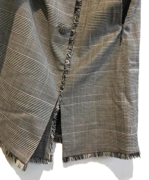 MSGM（エムエスジーエム）MSGM (エムエスジーエム) チェックスカート　MGM82SK106BK グレー サイズ:Lの古着・服飾アイテム