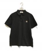 STONE ISLANDストーンアイランド）の古着「ピケスリムフィットポロシャツ　K1S1522002SC」｜ブラック