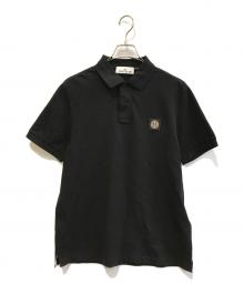 STONE ISLAND（ストーンアイランド）の古着「ピケスリムフィットポロシャツ　K1S1522002SC」｜ブラック