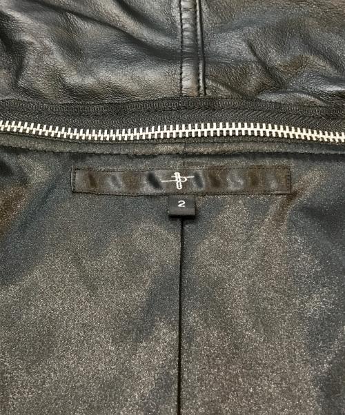 NO ID.（ノーアイディー）NO ID. (ノーアイディー) ラムレザーダイバースガウン 855777-861L ブラック サイズ:Mの古着・服飾アイテム