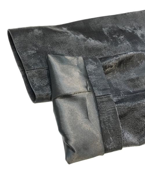 NO ID.（ノーアイディー）NO ID. (ノーアイディー) ラムレザーダイバースガウン 855777-861L ブラック サイズ:Mの古着・服飾アイテム