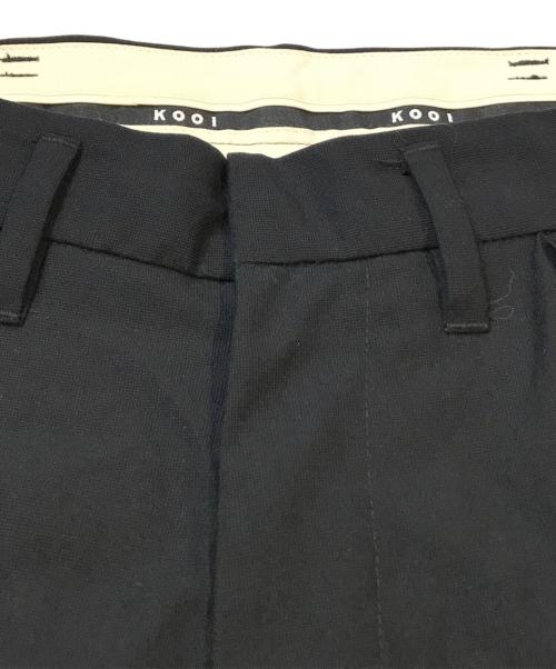 kooi（コーイ）KOOI (コーイ) DROOP WIDE PANTS 25KO-SS02 ブラック サイズ:Mの古着・服飾アイテム