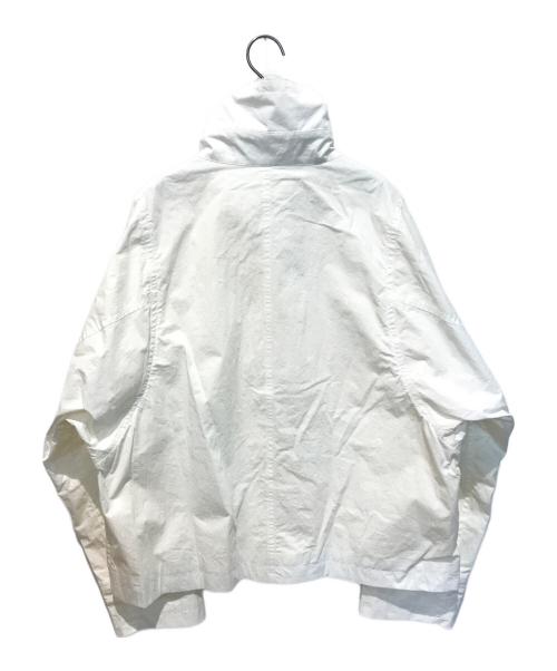 IRENISA（イレニサ）IRENISA (イレニサ) MODIEFIELD SLEEVE ZIP BLOUSON ホワイト サイズ:Lの古着・服飾アイテム