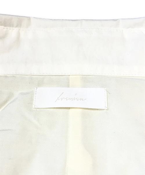 IRENISA（イレニサ）IRENISA (イレニサ) MODIEFIELD SLEEVE ZIP BLOUSON ホワイト サイズ:Lの古着・服飾アイテム