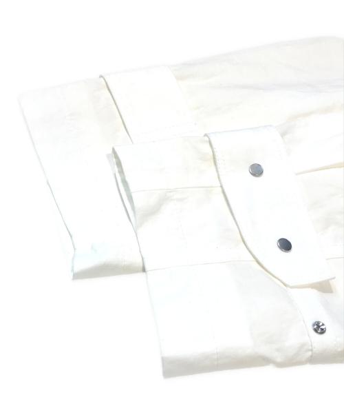 IRENISA（イレニサ）IRENISA (イレニサ) MODIEFIELD SLEEVE ZIP BLOUSON ホワイト サイズ:Lの古着・服飾アイテム