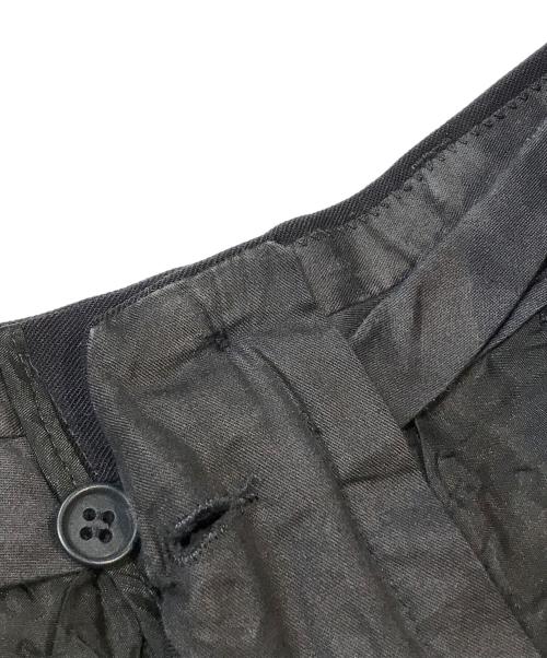 EMPORIO ARMANI（エンポリオアルマーニ）EMPORIO ARMANI (エンポリオアルマーニ) スラックス ブラック サイズ:Lの古着・服飾アイテム