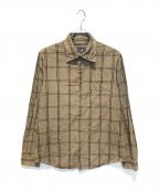 ARMANI JEANSアルマーニジーンズ）の古着「チェックシャツ」｜ブラウン