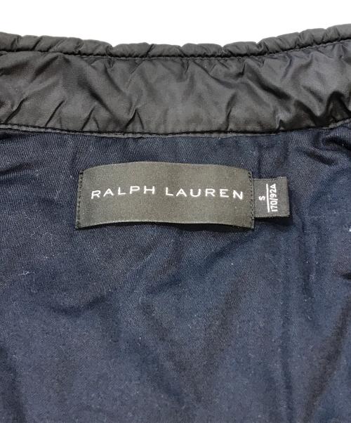 RALPH LAUREN（ラルフローレン）RALPH LAUREN (ラルフローレン) キルティングライダースダウンベスト ネイビー サイズ:Sの古着・服飾アイテム