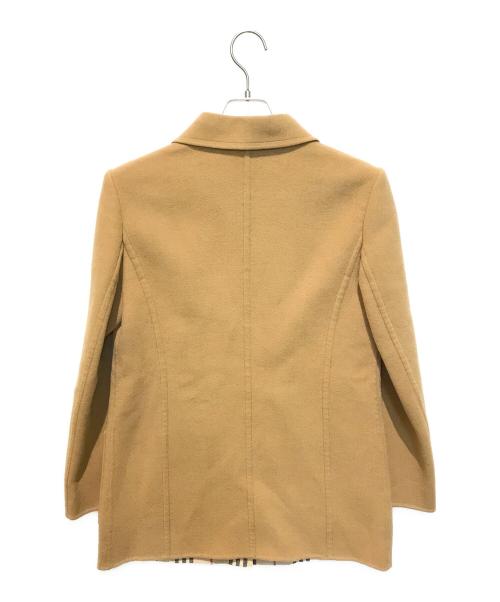 BURBERRY LONDON（バーバリーロンドン）BURBERRY LONDON (バーバリーロンドン) カシミヤブレンドノバッチェックコート ベージュ サイズ:40の古着・服飾アイテム