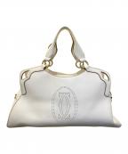 Cartierカルティエ）の古着「2WAYショルダーバッグ」｜ホワイト