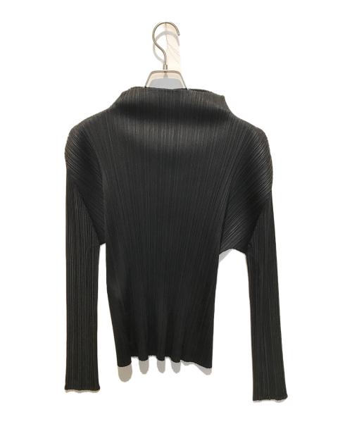 PLEATS PLEASE（プリーツプリーズ）PLEATS PLEASE (プリーツプリーズ) ハイネックプリーツカットソー　PP55-JK106 ブラック サイズ:Lの古着・服飾アイテム