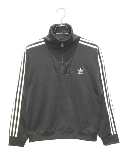 adidas（アディダス）adidas (アディダス) アディカラー ファンネルネックトラックトップ ブラック サイズ:Mの古着・服飾アイテム