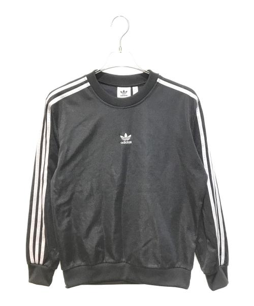 adidas（アディダス）adidas (アディダス) HS クルー スウェット ブラック サイズ:Mの古着・服飾アイテム