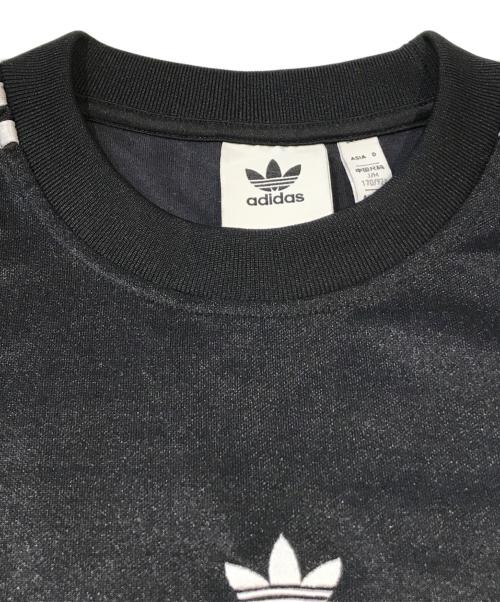 adidas（アディダス）adidas (アディダス) HS クルー スウェット ブラック サイズ:Mの古着・服飾アイテム