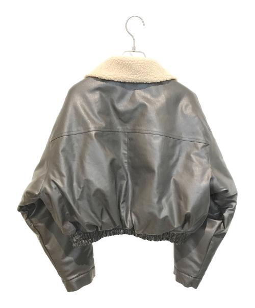 EMODA（エモダ）EMODA (エモダ) フェイクレザーボアブルゾン ブラック サイズ:FREEの古着・服飾アイテム