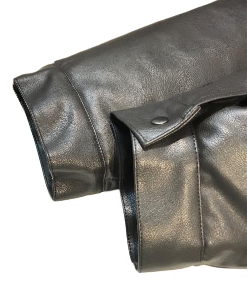 EMODA（エモダ）EMODA (エモダ) フェイクレザーボアブルゾン ブラック サイズ:FREEの古着・服飾アイテム