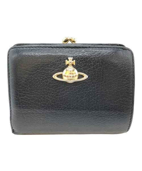 Vivienne Westwood（ヴィヴィアンウエストウッド）Vivienne Westwood (ヴィヴィアンウエストウッド) 2つ折り財布 ネイビーの古着・服飾アイテム
