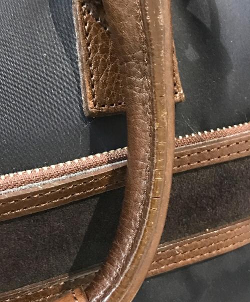 master-piece（マスターピース）master-piece (マスターピース) 2WAYショルダーバッグ ネイビー×ブラウンの古着・服飾アイテム