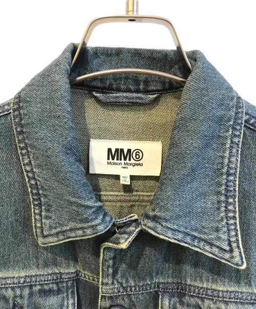MM6 Maison Margiela（エムエムシックスメゾンマルジェラ）MM6 Maison Margiela (エムエムシックスメゾンマルジェラ) 再構築デニムジャケット　S32AM0235 インディゴ サイズ:38の古着・服飾アイテム