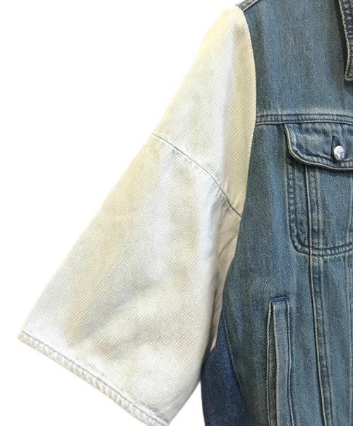 MM6 Maison Margiela（エムエムシックスメゾンマルジェラ）MM6 Maison Margiela (エムエムシックスメゾンマルジェラ) 再構築デニムジャケット　S32AM0235 インディゴ サイズ:38の古着・服飾アイテム