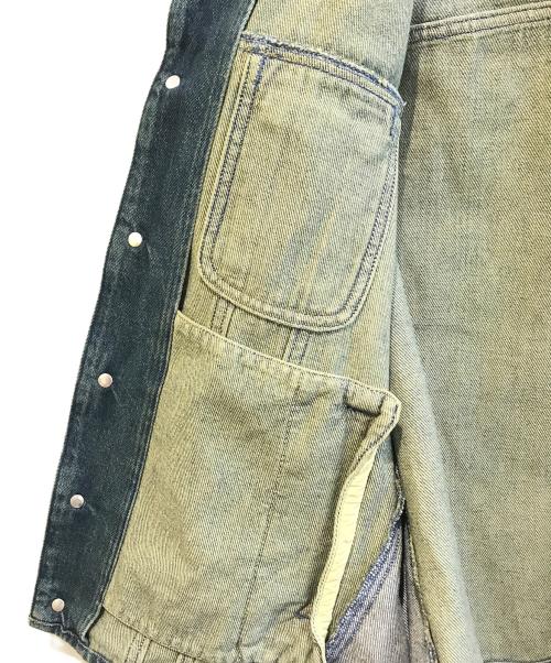 MM6 Maison Margiela（エムエムシックスメゾンマルジェラ）MM6 Maison Margiela (エムエムシックスメゾンマルジェラ) 再構築デニムジャケット　S32AM0235 インディゴ サイズ:38の古着・服飾アイテム
